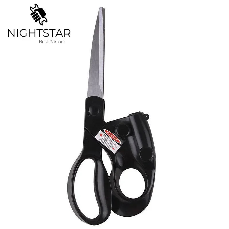 2024 Popular New Professional Laser Guided Scissors For home Crafts Wrapping Gifts Fabric Sewing Cut Straight Fast Scissor Shear